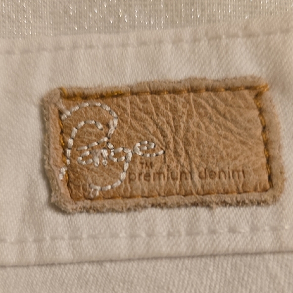 PAIGE Skyline Peg White Skinny Jeans Sleek Fit - Picture 5 of 12